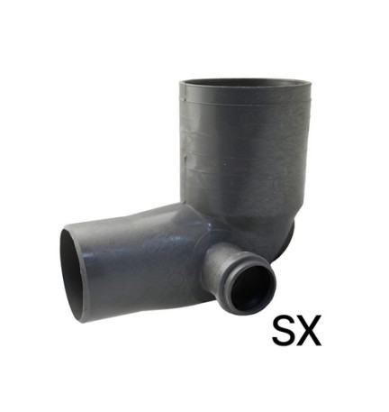 CURVA WC RID. 100/90 1 ATTACCO Diam. 40 Sinistro