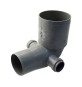 CURVA WC RID. 100/90 2 ATTACCHI Diam. 40