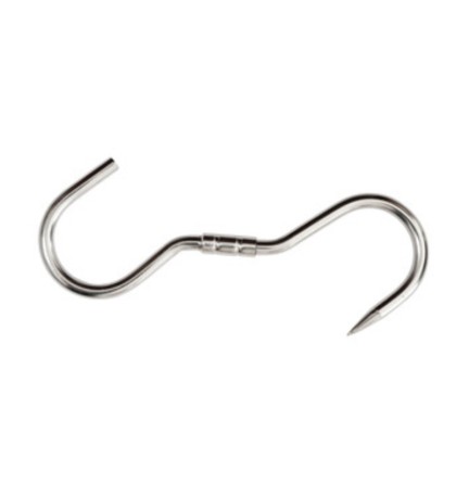 GANCIO INOX P/MACELLAIO GIREVOLE 240 X 10 MM