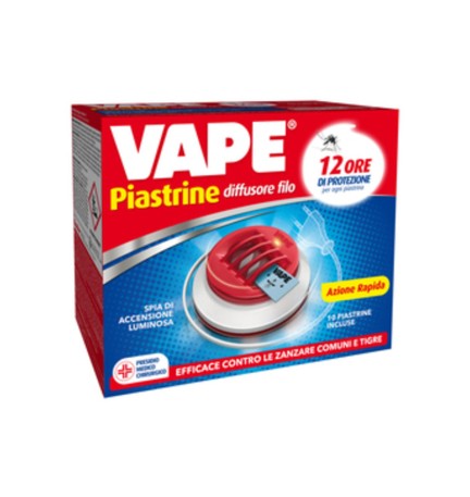 ANTIZANZARE VAPE ELETTROEM C/FILO E 10 PIASTRINE
