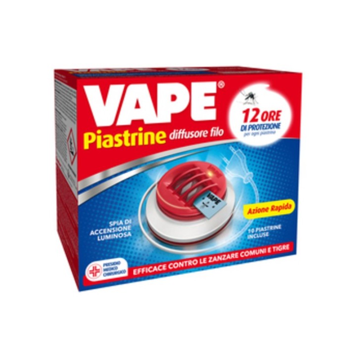 ANTIZANZARE VAPE ELETTROEM C/FILO E 10 PIASTRINE