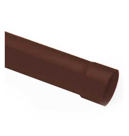 TUBO PLUVIALE COLORE MARRONE Diam. 100 Lungh. 1000 Marrone