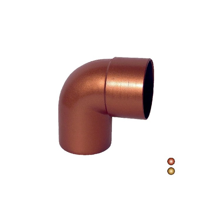 CURVA PLUVIALE 90° Diam.80 - Rame rosso