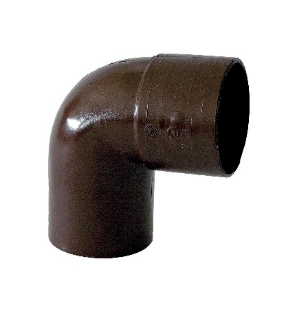 CURVA PLUVIALE 87.30° Diam. 80 - Marrone