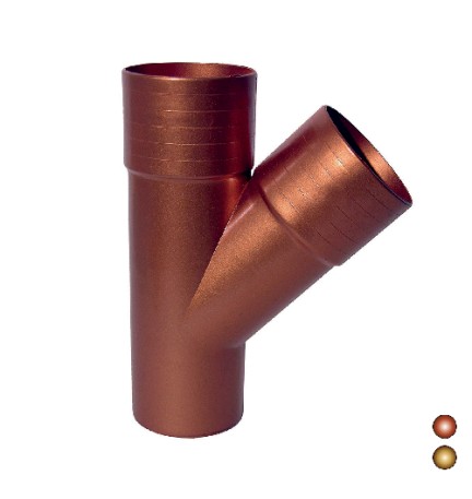 DERIVAZIONE PLUVIALE 45° Diam. 80 - Rame antico