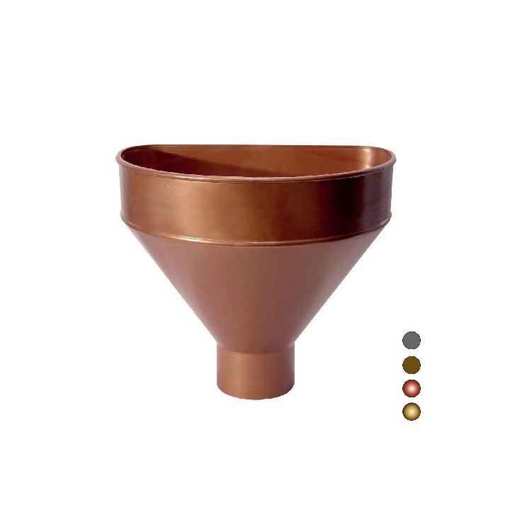 RACCOGLITORE MONOLITICO IN PVC PER PLUVIALI Diam. 100 - Grigio