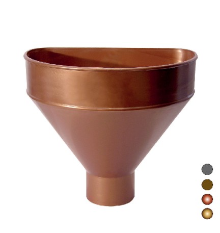 RACCOGLITORE MONOLITICO IN PVC PER PLUVIALI Diam. 100 - Marrone