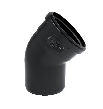 CURVA PHONO BLACK 15° MF Diam. 90 mm