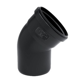 CURVA PHONO BLACK 45° MF Diam. 90 mm