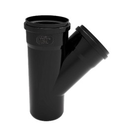 DERIVAZIONE PHONO BLACK 45° MF Diam. 125/125