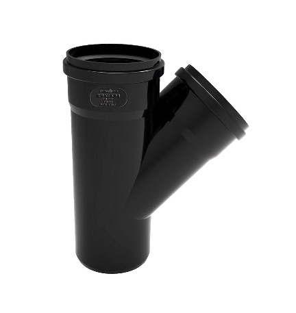 DERIVAZIONE PHONO BLACK 45° MF Diam. 125/125