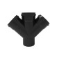 DERIVAZIONE TRIPLA PHONO BLACK 45° MF Diam. 100/40/40