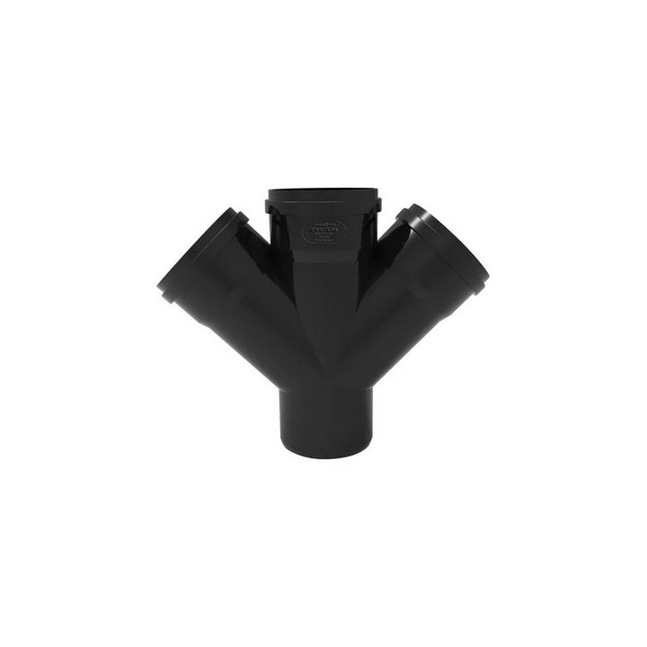 DERIVAZIONE TRIPLA PHONO BLACK 45° MF Diam. 100/50/50