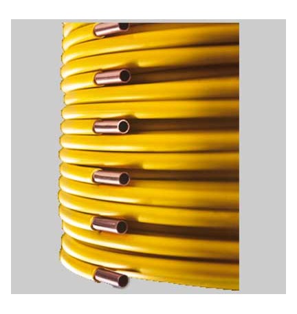 TUBO RAME RIVESTITO SMISOL GAS - Ø 22 x 1