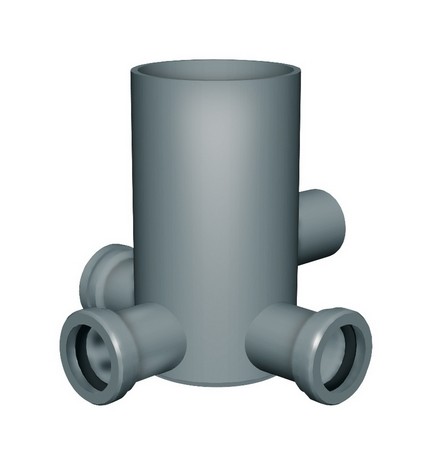 POZZETTO A PAVIMENTO ALTO 3 uscite D.40 / 1 uscita D.40