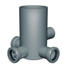 POZZETTO A PAVIMENTO ALTO 3 uscite D.40 / 1 uscita D.50