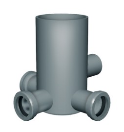 POZZETTO A PAVIMENTO ALTO 3 uscite D.40 / 1 uscita D.50