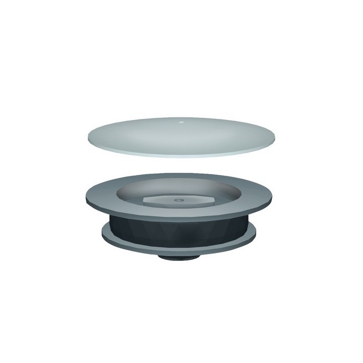 TAPPO PER POZZETTO A PAVIMENTO CON PIATTELLO INOX Diam. 100