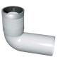 CURVA WC PROLUNGATA CON GUARNIZIONE E TAPPO Diam. 90/116