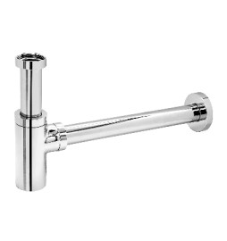 SIFONE DI SCARICO TELESCOPICO A BOTTIGLIA BOB 1"1/4 Cromo