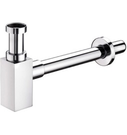 SIFONE DI SCARICO QUADRO CROMATO 1" 1/4 Cromo