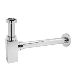 SIFONE DI SCARICO QUADRO TED 1"1/4 Cromo