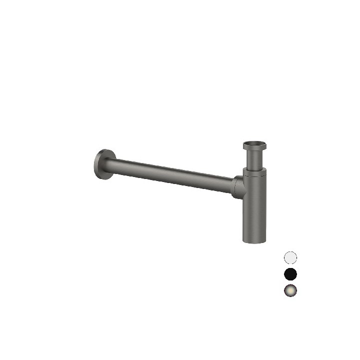 SIFONE D'ARREDO TONDO 1" 1/4 Nichel Spazzolato Opac