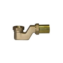 SIFONE PER COLONNA VASCA IN OTTONE 1"1/2