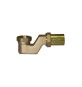 SIFONE PER COLONNA VASCA IN OTTONE 1"1/2