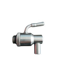 RUBINETTO P/FUSTO OLIO ANTIGOCCIA INOX 3/8 C/GHIERA