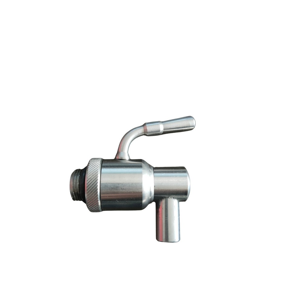 RUBINETTO P/FUSTO OLIO ANTIGOCCIA INOX 3/8 C/GHIERA