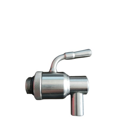 RUBINETTO P/FUSTO OLIO ANTIGOCCIA INOX 3/8 C/GHIERA