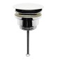 PILETTA LAVABO CLICK-CLACK TAPPO TONDO IN CERAMICA BIANCO 1"1/4