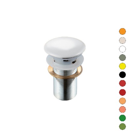 PILETTA CLICK-CLACK LAVABO "FANCY" SENZA TROPPO PIENO Rosso Mattone