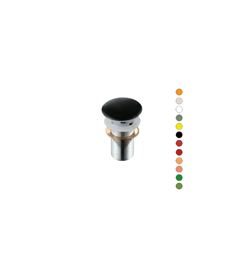 PILETTA CLICK-CLACK LAVABO "FANCY" CON TROPPO PIENO Rosso Corallo