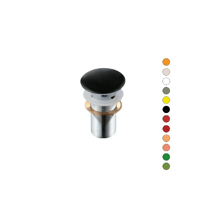 PILETTA CLICK-CLACK LAVABO "FANCY" CON TROPPO PIENO Rosso Mattone