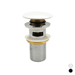 PILETTA CLICK-CLACK LAVABO "FANCY MATT" CON TROPPO PIENO Nero Opaco