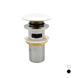 PILETTA CLICK-CLACK LAVABO "FANCY MATT" CON TROPPO PIENO Nero Opaco