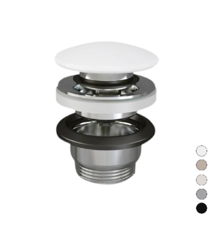 PILETTA LAVABO CLICK CLACK FEELING SENZA TROPPO PIENO Tappo Cappuccino Opaco