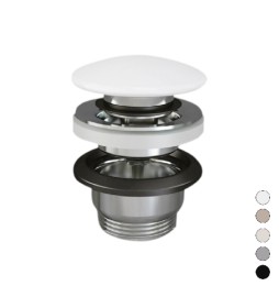 PILETTA LAVABO CLICK CLACK FEELING SENZA TROPPO PIENO Tappo Nero Opaco