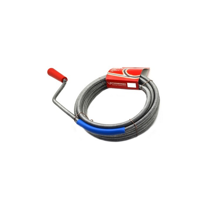 DISOTTURATORE STURATUBI SPIRALE CON MANOVELLA mt 5,00 x 9 mm