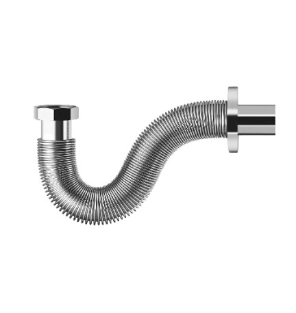 TUBO DI SCARICO BPS FLESSIBILE-ESTENSIBILE IN ACCIAO INOX 1"1/4 x 32