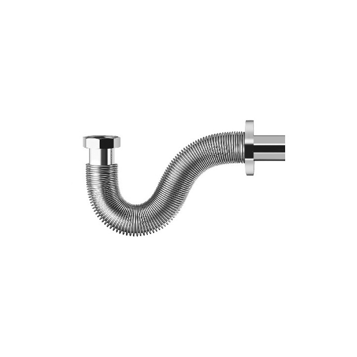 TUBO DI SCARICO BPS FLESSIBILE-ESTENSIBILE IN ACCIAO INOX 1"1/4 x 32