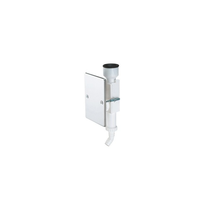SIFONE SCARICO CONDENSA AD INCASSO PIASTRA INOX 1" x 46