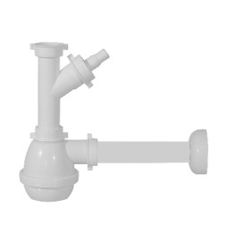 SIFONE AD UNA VIA GLOBO SENZA PILETTA 1"1/2