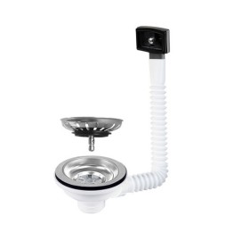 PILETTA LAVELLO CESTELLO ASPORTABILE CON TROPPO PIENO 1"1/2 D.115 CTP...