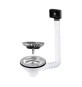 PILETTA LAVELLO CESTELLO ASPORTABILE CON TROPPO PIENO 1"1/2 D.115 CTP Rettangolare
