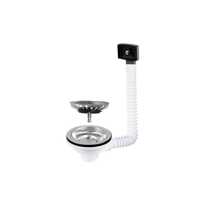 PILETTA LAVELLO CESTELLO ASPORTABILE CON TROPPO PIENO 1"1/2 D.115 CTP Tondo