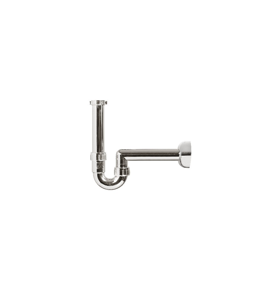 SIFONE PER LAVABO ABS METALLIZZATO 1"1/4 - 1" - D. 40 mm