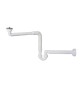SIFONE IN PP CREA SPAZIO AD "S" PER LAVABO SENZA PILETTA 1"1/4 - Uscita D. 40 mm